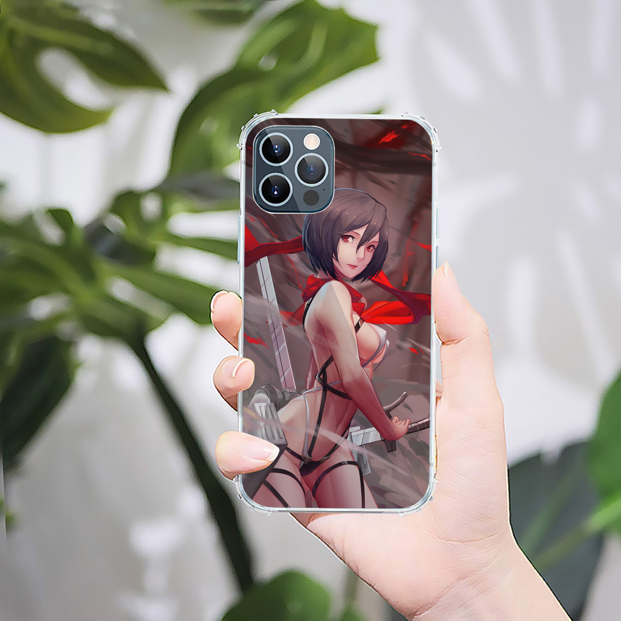（画像用） 進撃の巨人 Attack on Titan 【iPhone 12シリーズ対応】透明スマホケース（クリアソフトケース）